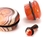 Painful Pleasures P268 Top Hat RED AGATE STONE Plug with Black Oring - 8g - 1&quot; - Price Per 1