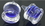 Painful Pleasures P330-pair Liquid Filled BLUE Glass Plugs 10mm-18mm Transliquid Body Jewelry - Price Per 2
