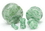 Painful Pleasures P399 GREEN MARBLE Stone Double Flare Plugs 10g - 1&quot; - Price Per 1