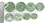 Painful Pleasures P451 EMERALD Green Double Flare SOLID Plugs 28mm - 50mm - Price Per 1