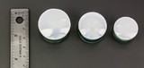 Painful Pleasures P475 PEARL WHITE Front Glass Double Flare Plugs - Price Per 1