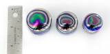 Painful Pleasures P478 OIL SLICK Front Glass Double Flare Plugs - Price Per 1