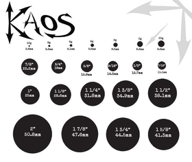 Kaos P502 UV Magenta Silicone Skin Eyelet by Kaos Softwear - 10g up to 1&quot; - Price Per 1&lt;br&gt;