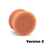 Kaos P503 Version 3.0 Flesh Tone Silicone Hider Plug by Kaos Softwear - 10g up to 1&quot; - Price Per 1&lt;br&gt;