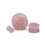 Painful Pleasures P509 Rose Quartz Stone Plug with Carved Rose Front - 2g to 1'' - Price Per 1