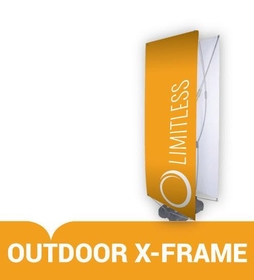 Limitless Print-022 Double Sided X Frame Banner - Perfect for Outdoor Use