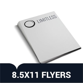 Limitless Print-030b Flyers for Your Business - 8.5&quot; x 11&quot; - (100+ Flyers)