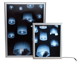Limitless Print-050 Limitless LED Light Box Snap Poster Frame - Black or Silver - Price Per 1