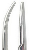 Pierced Tools PT-028 5 1/2" HEMOSTAT KELLY FORCEPS CURVED Hemostats
