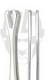 Pierced Tools PT-036 MINI Pennington 5 3/4&quot; Tweezers Slotted with Easy Lock