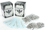 Pierced Tools PT-145-kit 200 Sterile Needles, 100 Bent Barbells, & 100 Captive Bead Rings - Piercing Kit