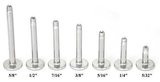 Painful Pleasures RES105-14g-labret-shaft 14g Externally Threaded Replacement Labret Shaft