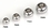 Painful Pleasures RES154-14g-ext-gem Jeweled Gem Replacement Ball for Externally Threaded Jewelry 14-12g-10g-8g
