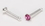Painful Pleasures SNS135 20g Sterling Silver Pink Jewel Nose Bone Jewelry - Price Per 1