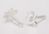 Painful Pleasures SNS141 20g Sterling Silver Crystal Pot Leaf Nose Bone Jewelry - Price Per 1