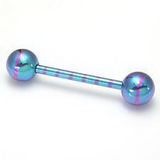 Painful Pleasures UB105 14g 5/8'' Candy Stripe Straight Barbell