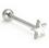 Painful Pleasures UB109 14g 5/8'' Steel Casted Star Straight Barbell