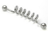 Painful Pleasures UB119 14g 1.5'' Spiral Industrial Barbell