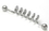 Painful Pleasures UB119 14g 1.5'' Spiral Industrial Barbell