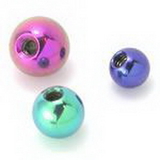 Painful Pleasures UB173-174-175 14g Titanium Replacement Ball- Externally Threaded