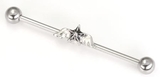 Painful Pleasures UB202 14g 1.5'' Winged Star Industrial Barbell