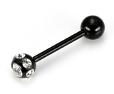 Painful Pleasures UB303 14g 5/8'' Blackout Disco Straight Barbell