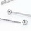 Painful Pleasures UB332 14g E-Z Piercing Straight Barbell Step-Down Threaded Barbell