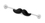 Painful Pleasures UB357 14g 1.5'' Mustache Industrial Barbell