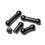Painful Pleasures UB363 0g Black PVD Coated Steel Internal Straight Barbell - 1/2&quot; to 1''