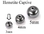 Painful Pleasures UR206-3mm 3mm Hematite Replacement Captive Bead Ball For Captive Rings - Price per 1