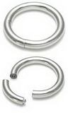 Painful Pleasures UR211-10g-seg 10g Stainless Steel Segment Ring