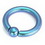 Painful Pleasures UR221-8g 8g Titanium Captive Bead Ring with Snap Fit Ball