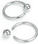 Painful Pleasures UR232 14g Steel Ring with Screw on Ball