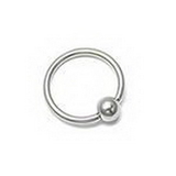 Painful Pleasures UR322 20g Stainless Steel Captive Bead Ring
