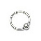 Painful Pleasures UR323 18g Stainless Steel Captive Bead Ring - Price Per 1