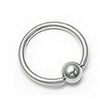 Painful Pleasures UR325 14g Stainless Steel Captive Bead Ring