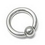 Painful Pleasures UR330-snap 6g Stainless Steel Captive Bead Ring with Snap Fit and Tension Ball
