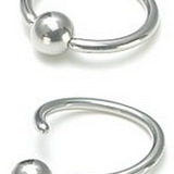 Painful Pleasures UR340-annealed 16g Annealed Stainless Steel Captive Bead Ring