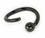 Painful Pleasures UR392 16g Blackout Annealed Fixed Bead Ring