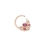 Painful Pleasures UR491 16g Princess Lolly Bendable Rose Gold Plated Septum Ring with Jewels - Price Per 1