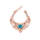 Painful Pleasures UR570 16g Turquoise PVD Rose Gold Septum Clicker