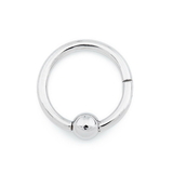 Painful Pleasures UR580 14g Steel Captive Bead Hinged Clicker Ring - Price Per 1