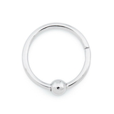 Painful Pleasures UR581 16g Steel Captive Bead Hinged Clicker Ring - Price Per 1