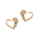 Painful Pleasures UR625-pair 16g PVD Gold Bumblebee Honey Bendable Heart Ear Jewelry - Price Per 2