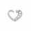 Painful Pleasures UR626-pair 16g Descending Crystal Jewels Heart Ear Jewelry - Price Per 2