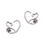 Painful Pleasures UR643-pair 16g Paw Print Heart Bendable Ear Jewelry - Price Per 2