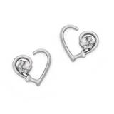 Painful Pleasures UR659-pair 16g Go Fetch Bendable Heart Ear Jewelry - Price Per 2