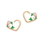 Painful Pleasures UR660-pair 16g Floral Vine PVD Gold Bendable Heart Ear Jewelry - Price Per 2