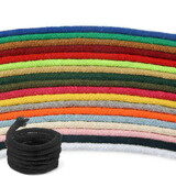 5mm 328ft Cotton Rope Cord Piping Core-spun Braided Round DIY Woven ply 16 Cord for Clothes Hat Shoes