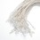 Muka 1000 Pcs Wax Cord Hang Tag String Snap Lock Pin Loop Fastener Hook Ties for Clothing Price Tag Hanging Rope Lanyard Cord
